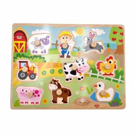 Puzzle Infantil Animales De Granja