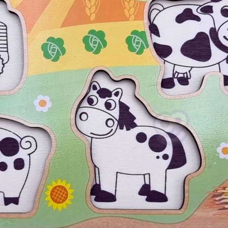 Puzzle Infantil Animales De Granja