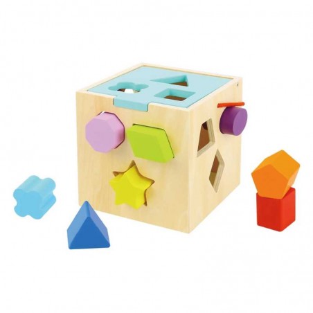 Cubo Clasificador De Formas Madera