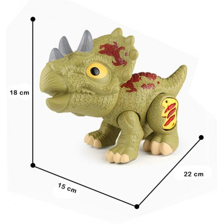 Triceratops con Funciones Luces y Sonidos