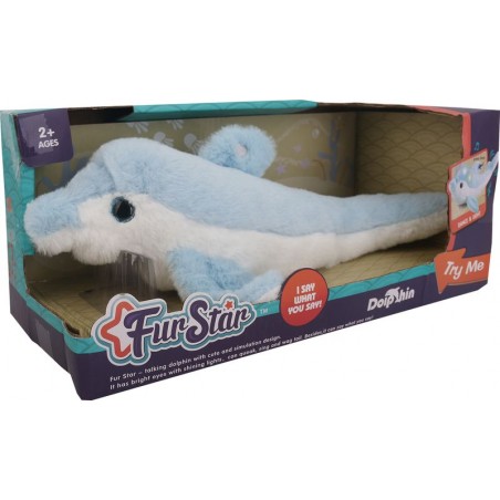 Delfín de peluche interactivo