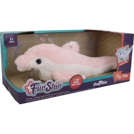 Delfín de peluche interactivo