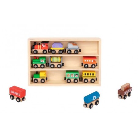 Set Trenes de Madera Magnética