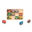 Set Trenes de Madera Magnética