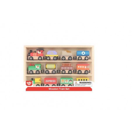 Set Trenes de Madera Magnética