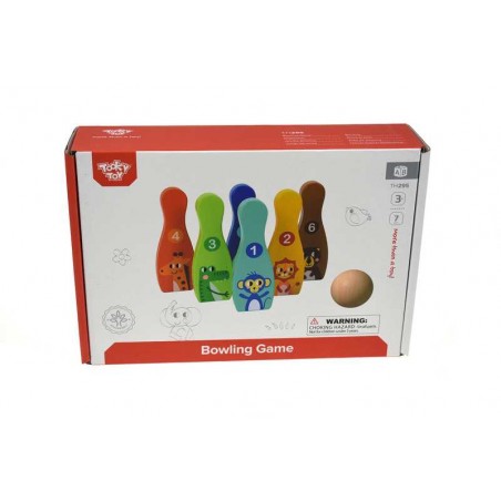 Juego De Bolos Infantil De Madera