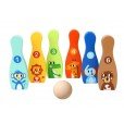 Juego De Bolos Infantil De Madera
