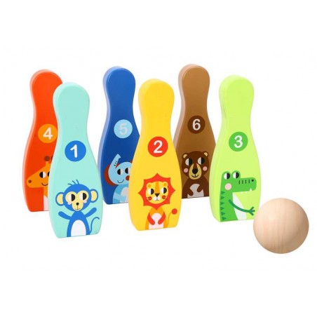 Juego De Bolos Infantil De Madera