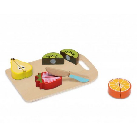 Set Cortar Frutas De Madera Infantil