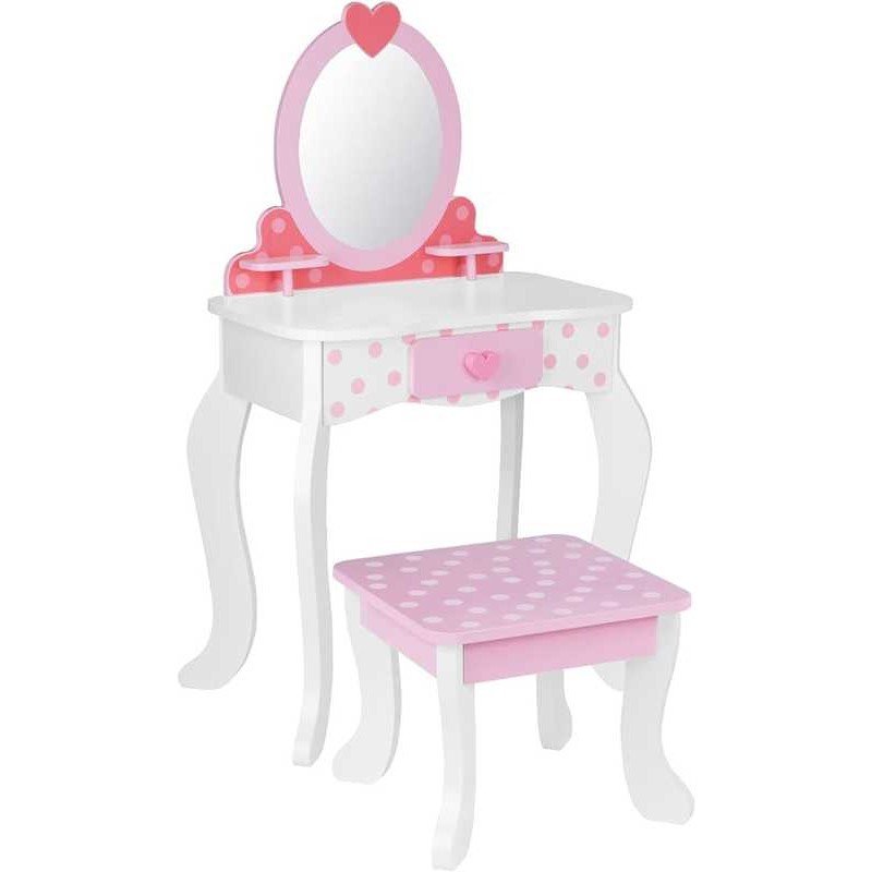 Tocador Infantil Lunares Rosa