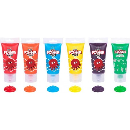 Pintura De Dedos Infantil 6 Botes