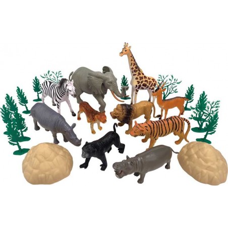 Cubo 25 Figuras De Animales Salvajes