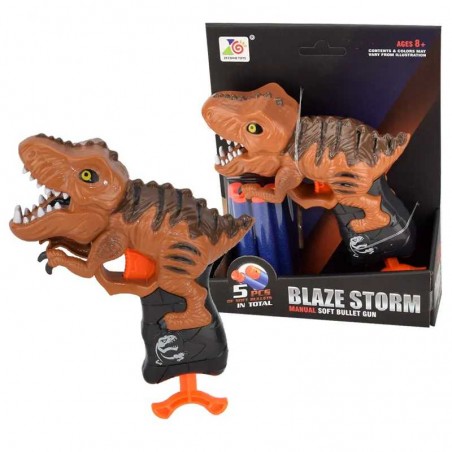 Lanzadardos Pistola Tiranosaurio Blaze Storm