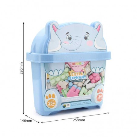 Cubo de Bloques Elefante Infantil