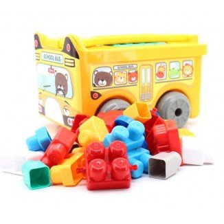 Set Bloques Infantil Autobús Escolar