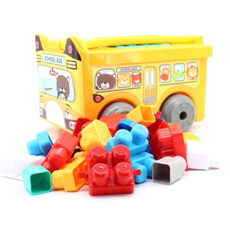 Set Bloques Infantil Autobús Escolar