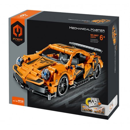 Coche de Carreras Naranja STEM Mechanical Master 490 piezas