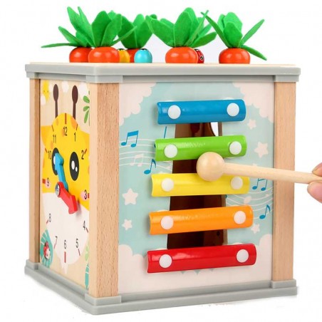 Cubo De Juegos Infantil De Madera 6 en 1