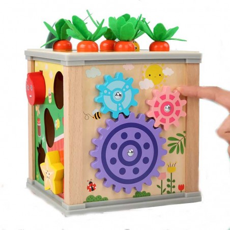 Cubo De Juegos Infantil De Madera 6 en 1