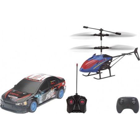 Pack Radio Control Coche y Helicóptero