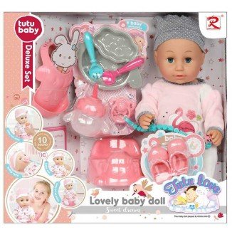 Set Muñeco Bebé Tutu Baby