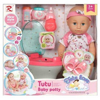 Set Muñeco Bebé Con Orinal