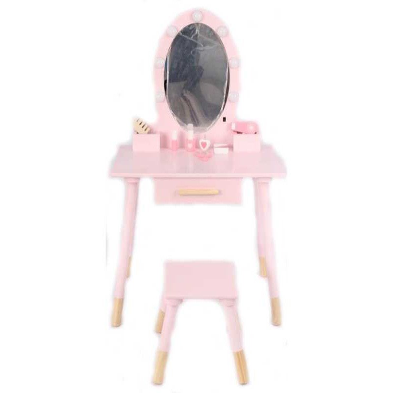 Tocador Infantil Deluxe De Madera Con Luz