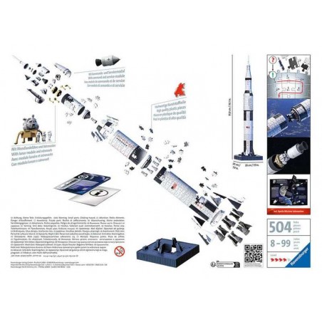 Puzzle 3D Apollo Saturn V Rocket