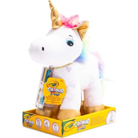 Colorea Tu Peluche Unicornio 3 Rotuladores Crayola