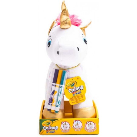 Colorea Tu Peluche Unicornio 3 Rotuladores Crayola