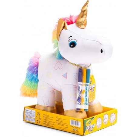 Colorea Tu Peluche Unicornio 3 Rotuladores Crayola