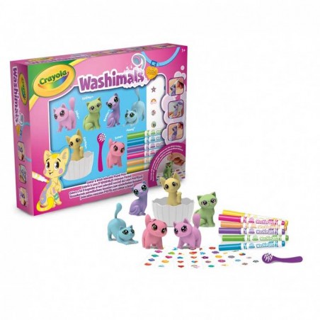 Washimals Pets Bañera 6 Mascotas Colores Pastel