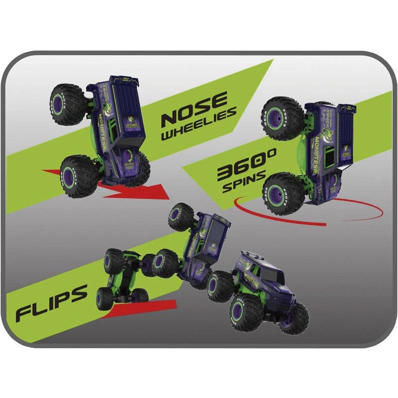 Coche Radio Control Monster Stunt Standing Wheel