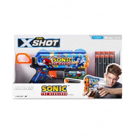 X Shot Pistola Lanzadardos Sonic