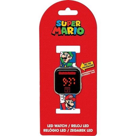 Super Mario Reloj Led