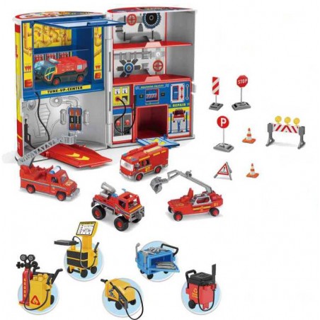 Play Set Mini Estación De Servicio Bomberos