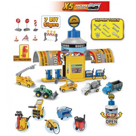 Play Set Mini Gasolinera Infantil