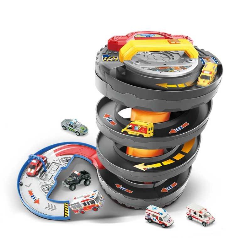 Garaje Infantil Portátil Rescate Contra Incendios