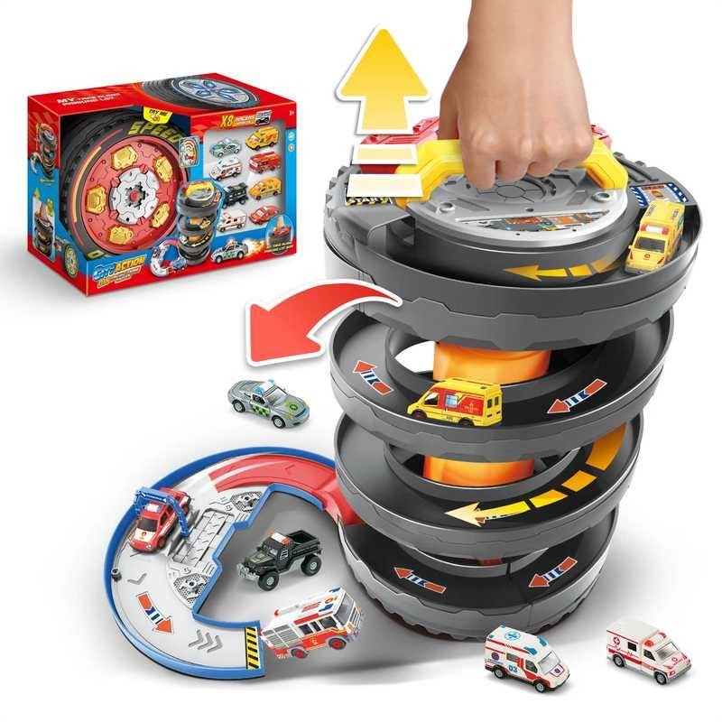 Garaje Infantil Portátil Rescate Contra Incendios