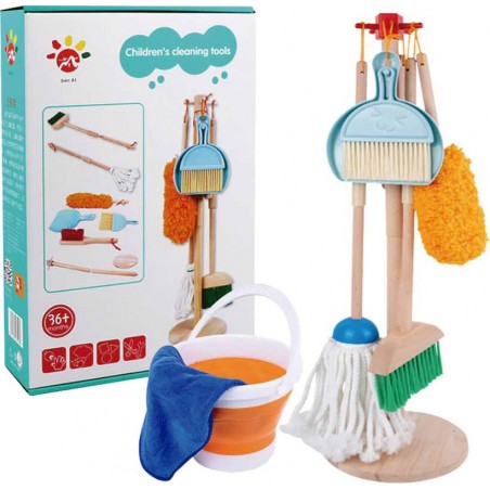 Kit Limpieza Infantil Con Cubo