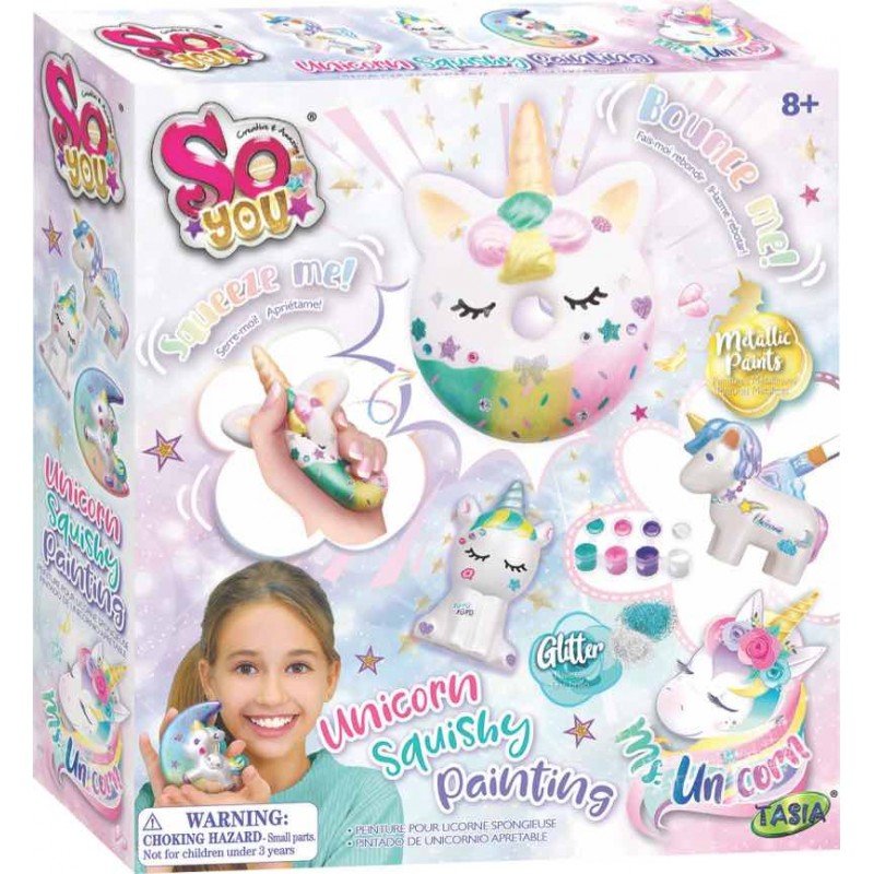 Set Pinta Tus Unicornios Squishy