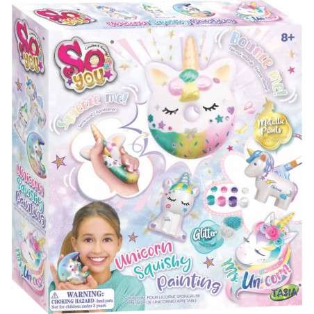 Set Pinta Tus Unicornios Squishy