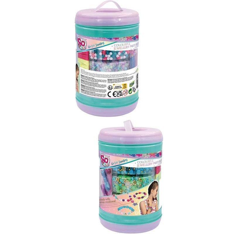 Set Cubo De Artesanía 2000 Perlas Infantil