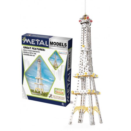Torre Eiffel Bloque De Construcción Metálico 407 Piezas
