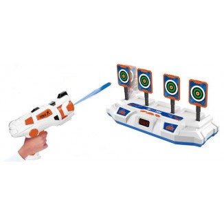 Set Pistola Lanzadardos Con Diana Electrónica