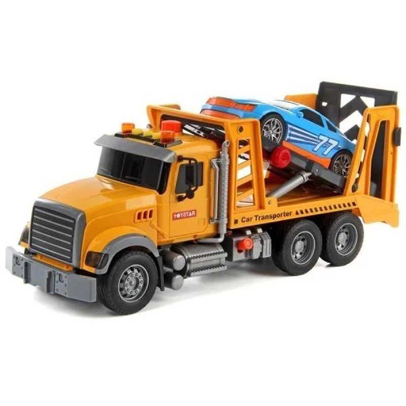 Camión Infantil Transporte Coche De Carreras