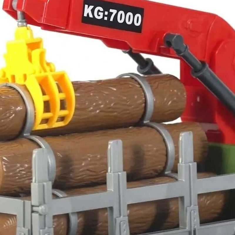 Camión Transportador De Madera Infantil Con Luces Y Sonidos