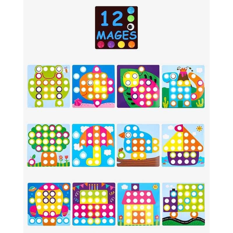 Puzzle Mosaico Botones De Colores