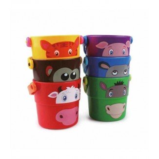 Juego Cubos Apilables Animales Infantil