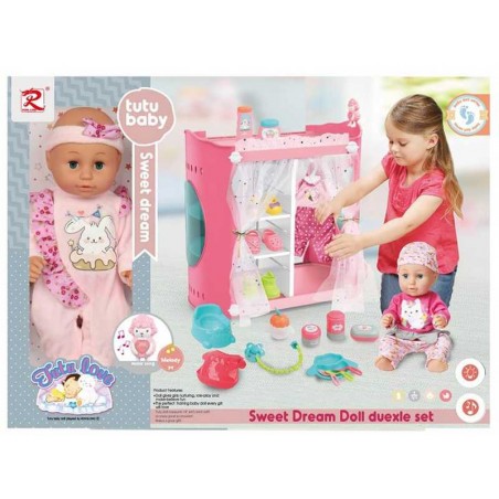 Set Muñeca Bebé Dulces Sueños